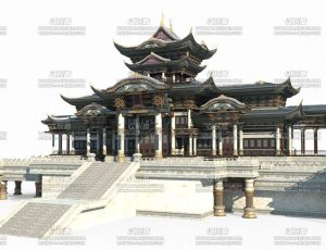 影视级中国古代建筑113Blend模型