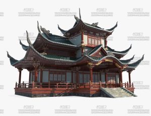 影视级中国古代建筑116Blend模型