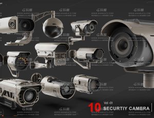 科技摄像头模型包Blend资产库