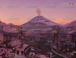 日本富士山下村庄Blend工程源文件