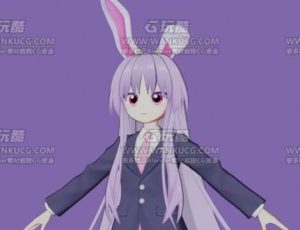 东方卡通女角色Blend模型