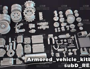 机械小零件模型包Blend资产库