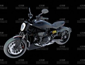 赛车摩托车Blend模型