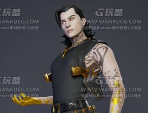 双枪男Blend模型