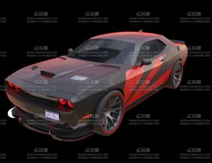 改装肌肉车Blend模型