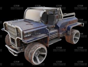 大型越野车Blend模型