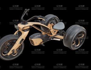 电动三轮脚踏车Blend模型