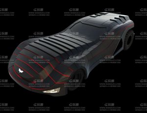 蝙蝠侠车Blend模型