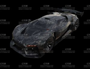 黑色超级跑车Blend模型