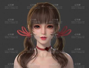萝莉高精度半身美型CG模型