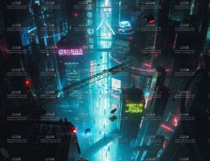 赛博朋克夜晚大都市场景Blender工程源文件