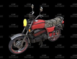 老式摩托车Blend模型