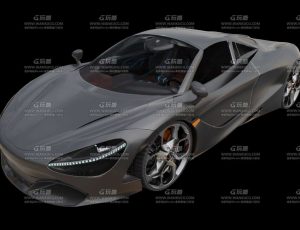 迈凯伦灰色跑车Blend模型