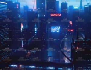 赛博朋克城市动画大场景Blender工程源文件