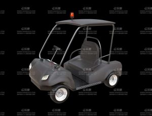 单人旅游观光车Blend模型