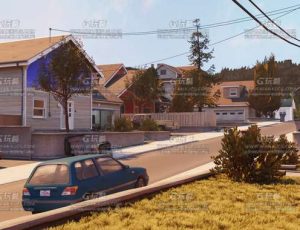 美国郊区小镇场景Blender工程源文件