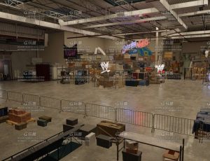 大型地下仓库场景Blender工程源文件