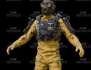 生化部队士兵Blend模型