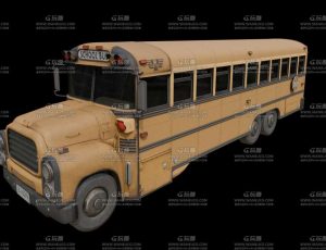大型校车Blend模型