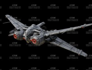 科幻超级飞舰Blend模型