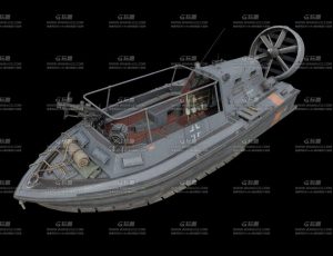 科技快艇Blend模型