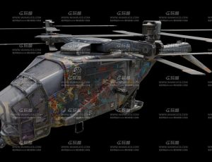 科技武装战斗机Blend模型