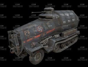 纳粹党科技坦克战车Blend模型