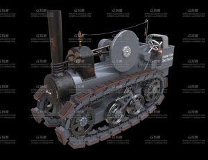 蒸汽朋克坦克车Blend模型
