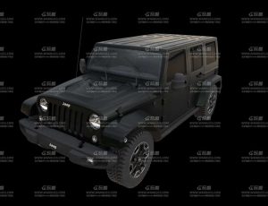 黑色吉普车Blend模型