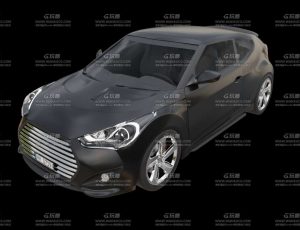 黑色小型轿车Blend模型