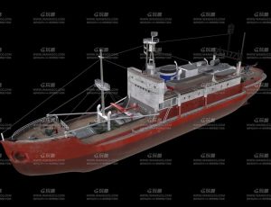 老旧轮船Blend模型