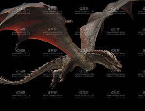 高精度带动画的西方魔龙Blend模型