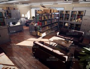 事务所办公室场景Blender工程源文件