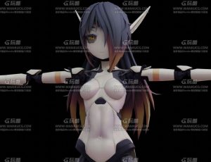 可爱女机器人Blend模型