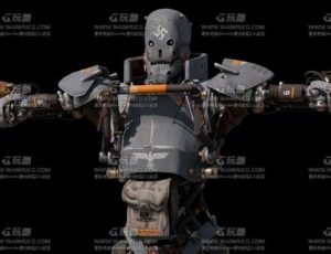 高精度战锤机器士兵Blend模型