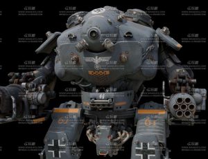 高精度战锤重型机器人Blend模型