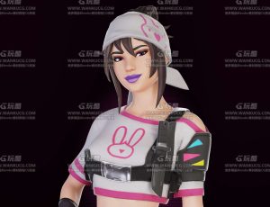 赛博女匠人Blend模型