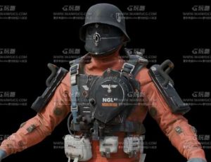 战锤生化德军士兵Blend模型