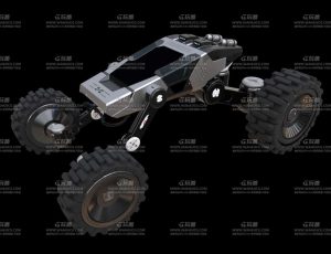 科幻火星车Blend模型