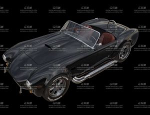 黑色复古跑车Blend模型