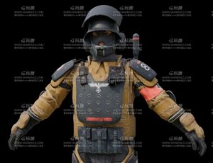 防暴科技特警Blend模型