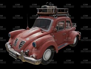 旅行甲壳虫车Blend模型