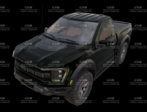 绿色大型皮卡车Blend模型