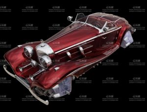 赛博朋克复古老爷车Blend模型