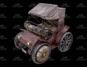 蒸汽朋克小车Blend模型