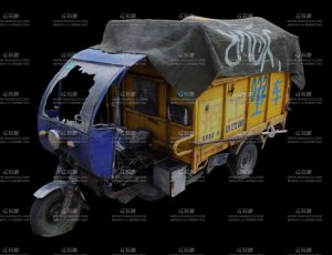 报废三轮车Blend模型