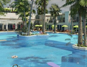 高档度假旅游会所Blender工程源文件