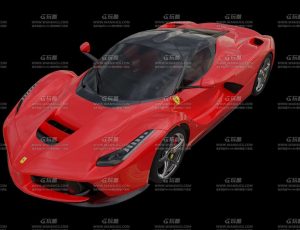 红色法拉利跑车Blend模型