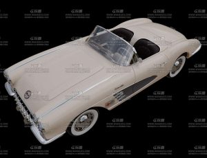 复古老爷敞篷跑车Blend模型