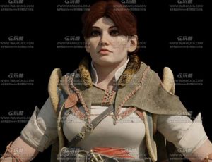 龙腾世纪女角色Blend模型